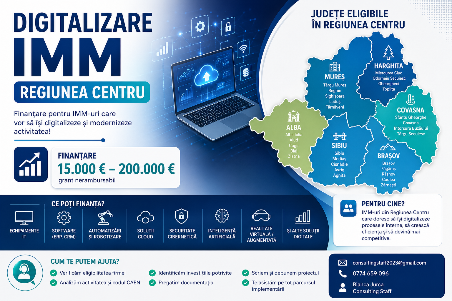 DIGITALIZAREA IMM URILOR / REGIUNEA CENTRU